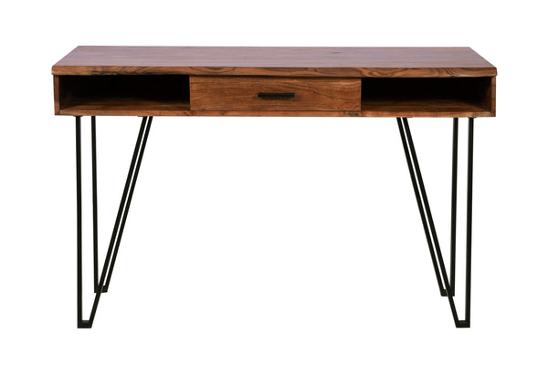 Porter Designs Banff Solid Acacia Wood Modern Desk Brown 10-190-05-1101
