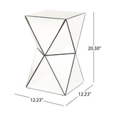 Aami Mirrored  Side Table Noble House