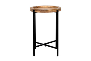 Porter Designs Camden Solid Wood Transitional End Table Natural 05-215-08-4016