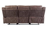 Porter Designs Carrizo Transitional Reclining Sofa Brown 03-180C-01-7621