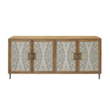 Mid-Century Modern 4 Door Credenza