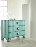 Hooker Furniture Melange Traditional/Formal Hardwood Solids Turquoise Crackle Chest 638-85016