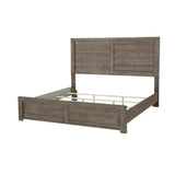 Samuel Lawrence Furniture Ruff Hewn King Panel Bed in Weathered Taupe S079-BR-K3-SAMUEL-LAWRENCE S079-BR-K3-SAMUEL-LAWRENCE