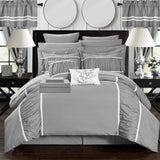 Mayan Grey Queen 24pc Comforter Set