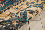 Nourison Nourison 2020 NR206 Persian Machine Made Loomed Indoor Area Rug Teal 8' x 10'6" 99446358912