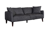 Porter Designs Asher Mid-Century Modern Modern Sofa Gray 01-33C-01-5203