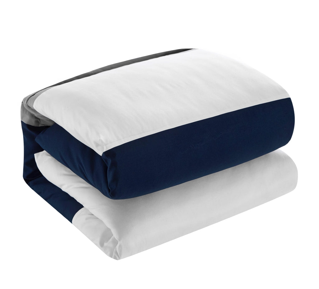 Ayelet Navy Twin 8pc Comforter Set