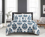 Chic Home Morris Quilt Set Blue King