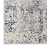Nourison Rustic Textures RUS07 Painterly Machine Made Power-loomed Indoor Area Rug Ivory/Grey/Blue 7'10" x 10'6" 99446496300