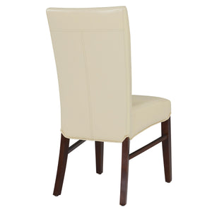 Milton Bonded Leather Dining Chair Set of 2 - Stylish Parsons Accent Chairs for Modern Interiors