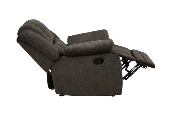 Porter Designs Knox Microfiber Transitional Recliner Gray 03-201C-05-5213