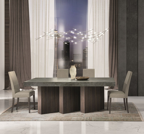 VIG Furniture Nova Domus Amsterdam - Modern Grey Volcano & Eucalyptus Oak Dining Table VGACAMSTERDAM-OAK-DT