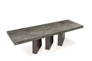 VIG Furniture Nova Domus Amsterdam - Modern Grey Volcano & Eucalyptus Oak Dining Table VGACAMSTERDAM-OAK-DT