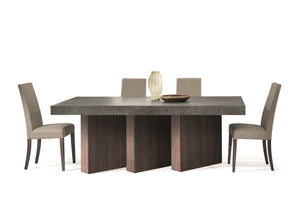 VIG Furniture Nova Domus Amsterdam - Modern Grey Volcano & Eucalyptus Oak Dining Table VGACAMSTERDAM-OAK-DT