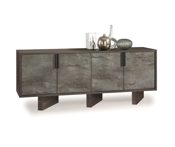 VIG Furniture Nova Domus Amsterdam - Modern Grey Volcano & Eucalyptus Oak Buffet VGACAMSTERDAM-OAK-BUF
