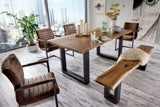 VIG Furniture Modrest Taylor - X-Large Modern Live Edge Wood Dining Table VGEDPRO226005-BRN-DT