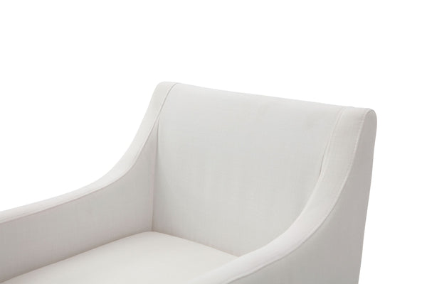 VIG Furniture Modrest Elijah - Modern Off White & Copper Antique Brass Dining Chair VGVCB8363-WHT-DC