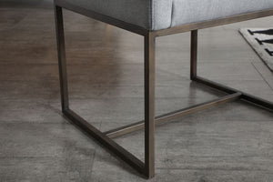 VIG Furniture Modrest Elijah - Modern Grey & Copper Antique Brass Dining Chair VGVCB8363-LGRY-DC