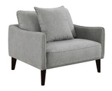 Porter Designs Asher Mid-Century Modern and a Half Modern Chair Gray 01-33C-03-5202