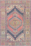 Unique UNQ-2302 Traditional Polyester Rug UNQ2302-86116 Bright Yellow, Bright Pink, Denim, Rose, Medium Gray, Ivory, Olive 100% Polyester 8'6" x 11'6"