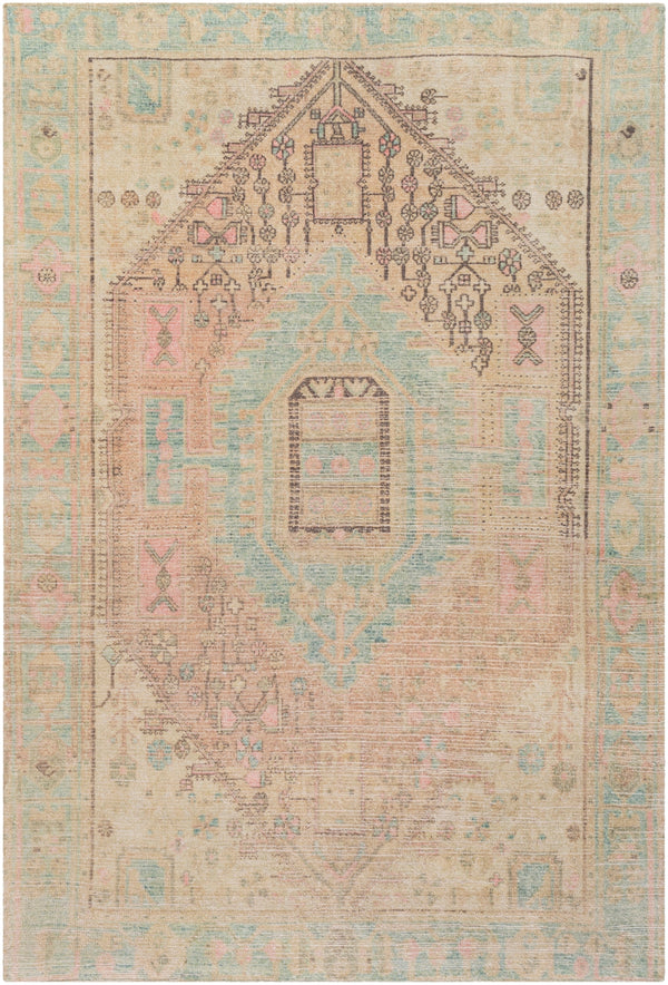 Unique UNQ-2305 Traditional Polyester Rug UNQ2305-86116 Bright Pink, Lime, Charcoal, Beige, Cream, Dark Green, Emerald 100% Polyester 8'6" x 11'6"