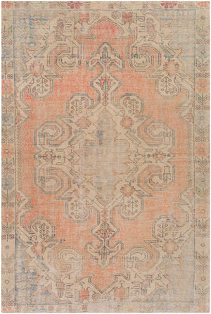 Unique UNQ-2307 Traditional Polyester Rug UNQ2307-86116 Peach, Beige, Cream, Lime, Charcoal 100% Polyester 8'6" x 11'6"