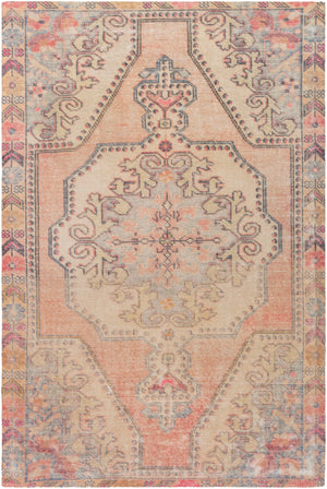 Unique UNQ-2313 Traditional Polyester Rug UNQ2313-86116 Bright Orange, Wheat, Ivory, Charcoal, Bright Pink, Burnt Orange, Denim, Saffron, Bright Red 100% Polyester 8'6" x 11'6"