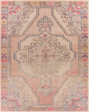 Unique UNQ-2313 Traditional Polyester Rug UNQ2313-7696 Bright Orange, Wheat, Ivory, Charcoal, Bright Pink, Burnt Orange, Denim, Saffron, Bright Red 100% Polyester 7'6" x 9'6"