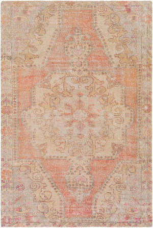 Unique UNQ-2314 Traditional Polyester Rug UNQ2314-86116 Bright Orange, Wheat, Ivory, Charcoal, Bright Pink, Burnt Orange 100% Polyester 8'6" x 11'6"
