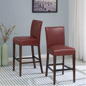 Milton Counter Stool - Elegant Bonded Leather Design with Sturdy Birch Frame and Contemporary Style