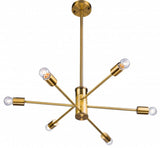 Bethel Gold Chandelier in Iron