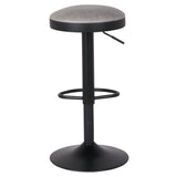 Juno Leatherette Gaslift Backless Swivel Bar Stool - Set of 2