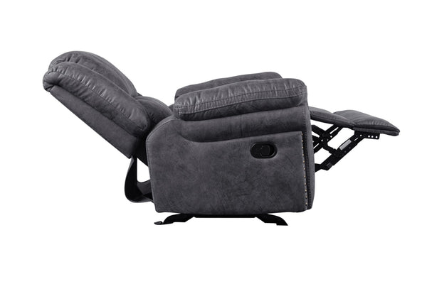 Porter Designs Socorro Manual Contemporary Recliner Gray 03-180C-03-7625