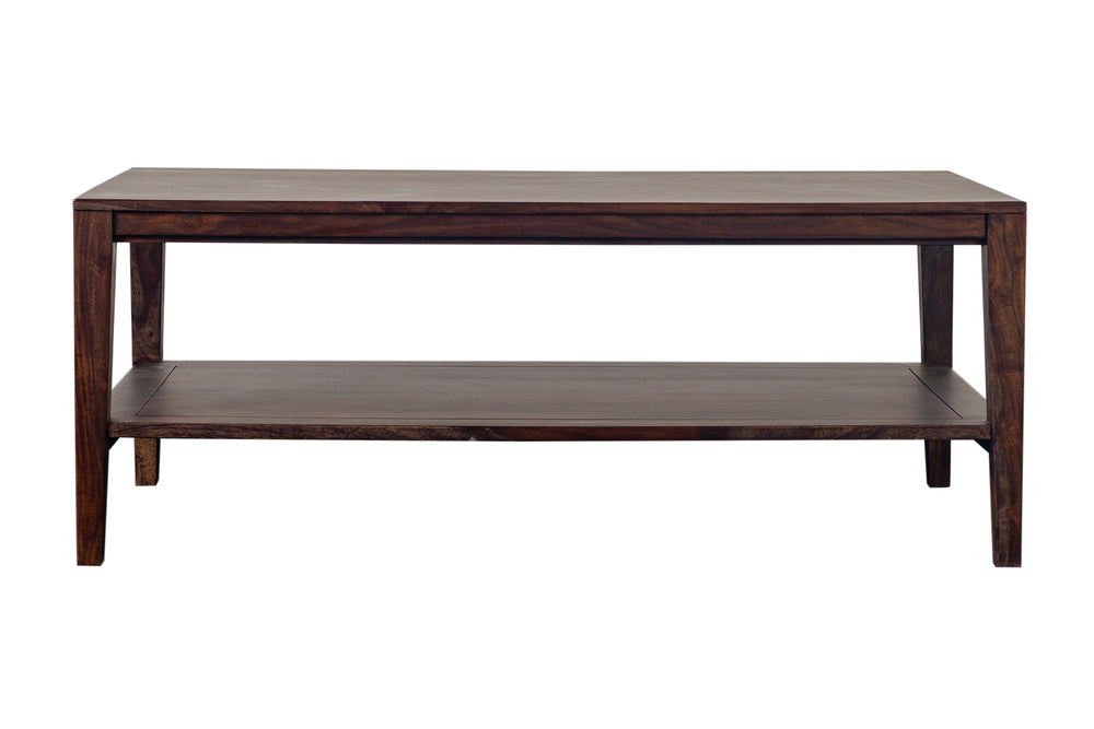 Porter Designs Fall River Solid Sheesham Wood Contemporary Coffee Table Gray 05-117-02-4896