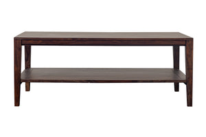 Porter Designs Fall River Solid Sheesham Wood Contemporary Coffee Table Gray 05-117-02-4896