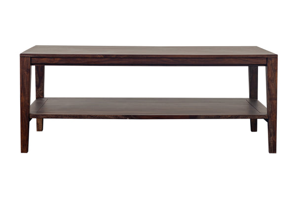 Porter Designs Fall River Solid Sheesham Wood Contemporary Coffee Table Gray 05-117-02-4896