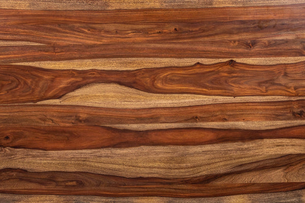 Porter Designs Manzanita Live Edge Solid Acacia Wood Natural Dining Table Brown 07-196-01-DT82HT-KIT