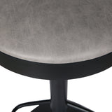 Juno Leatherette Gaslift Backless Swivel Bar Stool - Set of 2