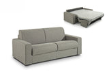 VIG Furniture Modrest Made in Italy Urrita - Modern Gray Fabric Sofa Bed w/ Full Size Mattress VGACURRITA-F-GRY