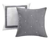 Vermont Grey Queen 12pc Comforter