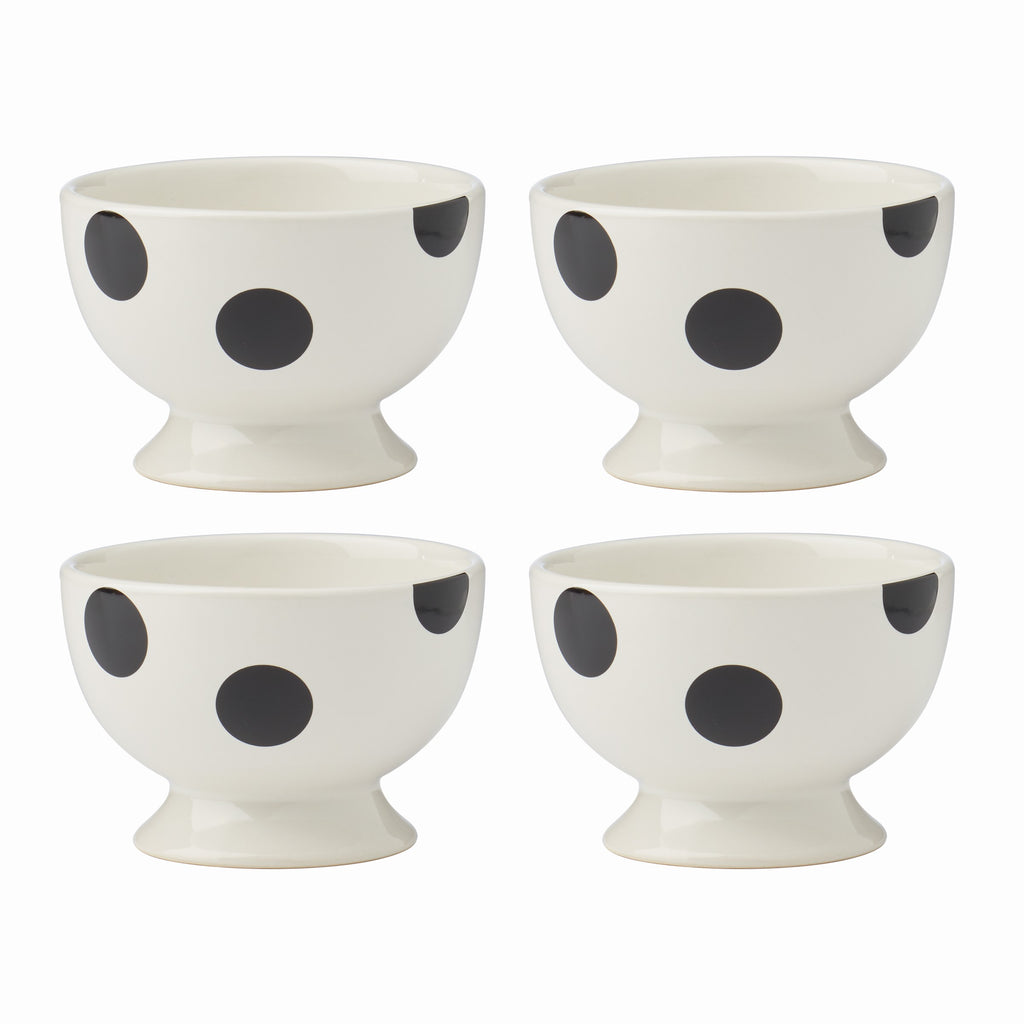 Kate Spade On The Dot Assorted Footed Dessert Bowls, Set of 4 895201