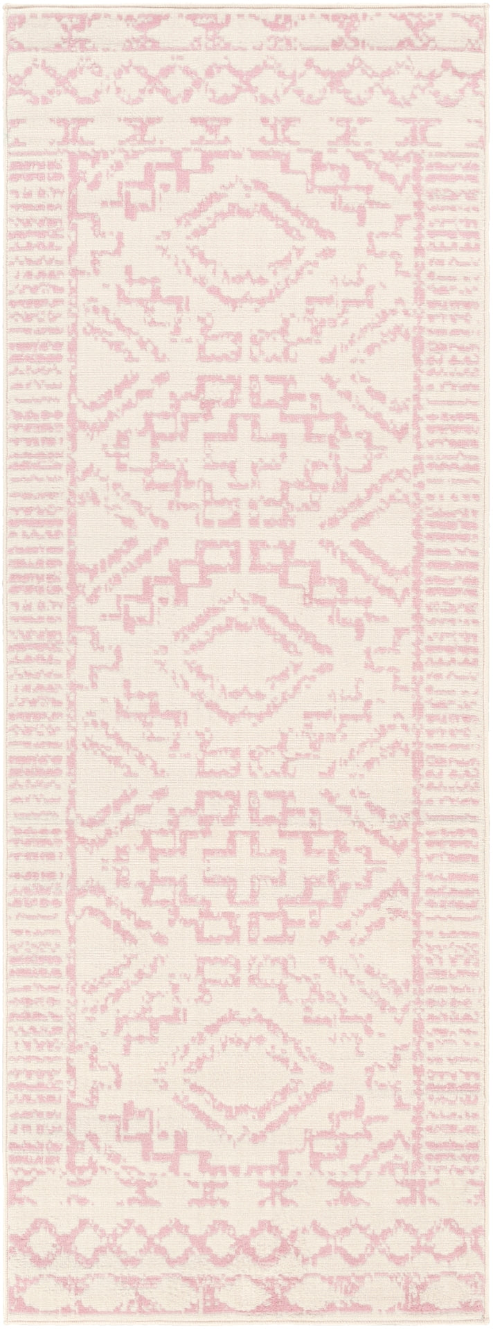 Ustad UST-2313 Global Polypropylene Rug UST2313-81012 Pale Pink, Cream 100% Polypropylene 8'10" x 12'
