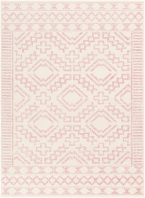 Ustad UST-2313 Global Polypropylene Rug UST2313-81012 Pale Pink, Cream 100% Polypropylene 8'10" x 12'