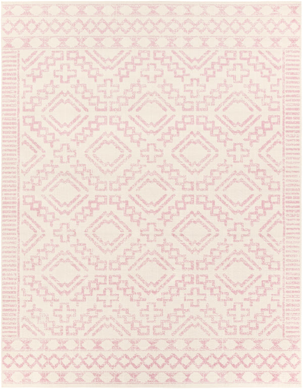Ustad UST-2313 Global Polypropylene Rug UST2313-710102 Pale Pink, Cream 100% Polypropylene 7'10" x 10'2"