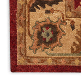 Nourison Tahoe TA08 Handmade Knotted Indoor Area Rug Red 5'6" x 8'6" 99446337399
