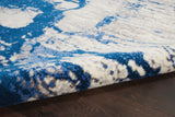 Nourison Twilight TWI29 Artistic Machine Made Loomed Indoor Area Rug Ivory Blue 9'9" x 13'9" 99446493958
