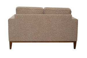 Porter Designs Annie Wood Trim Contemporary Loveseat Cream 01-216-02-3039