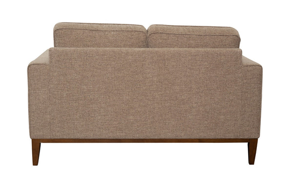 Porter Designs Annie Wood Trim Contemporary Loveseat Cream 01-216-02-3039