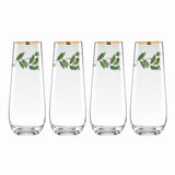 Lenox Holiday™ Stemless 4-Piece Flute Set 889237