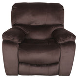 Porter Designs Ramsey Microfiber Glider Transitional Recliner Brown 03-112C-05-6012